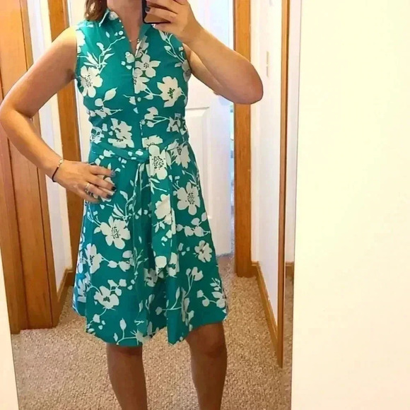J. Crew Dresses & Skirts - green button down dress